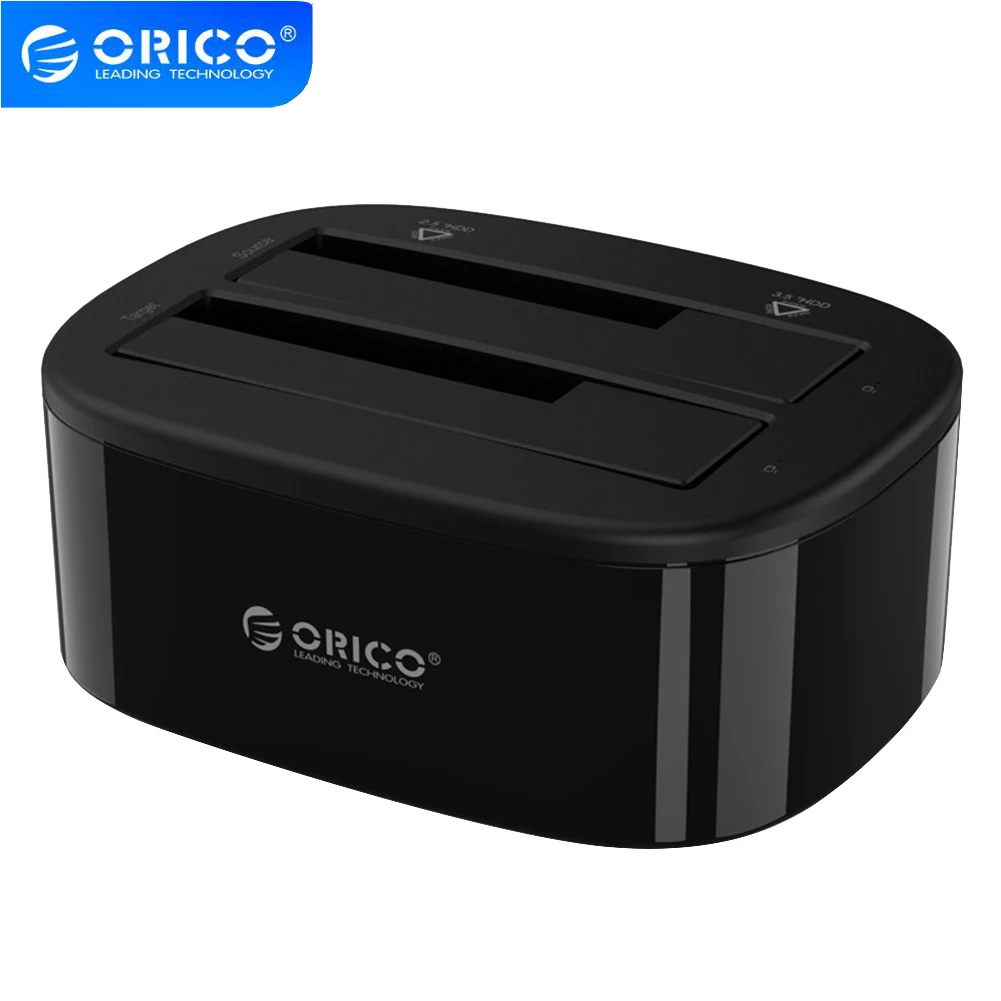 

ORICO Hard Drive Docking Station for 3.5/2.5 HDD SSD with Offline SATA to USB3.0 Dual-bay Hard Drive Dock Station with Adapter