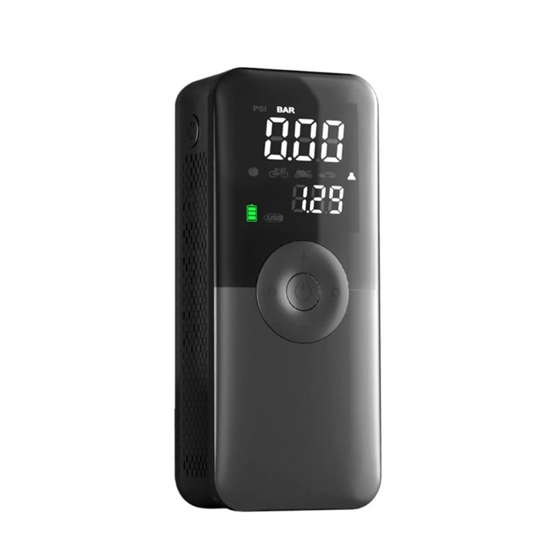 Car Multi-purpose Electric Tyre Pump Auto Power Adapter With Digital Display Pressure Gauge F19a