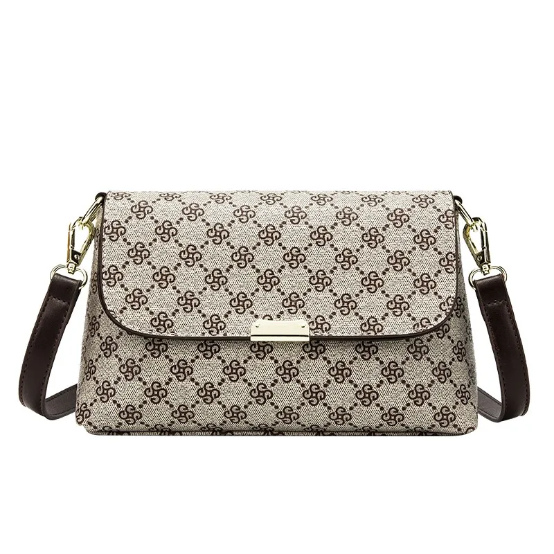 

2023 New Messenger Women's Bag Genuine Leather Bag Versatile Shoulder Bag Fashion Temperament Casual Small Bag