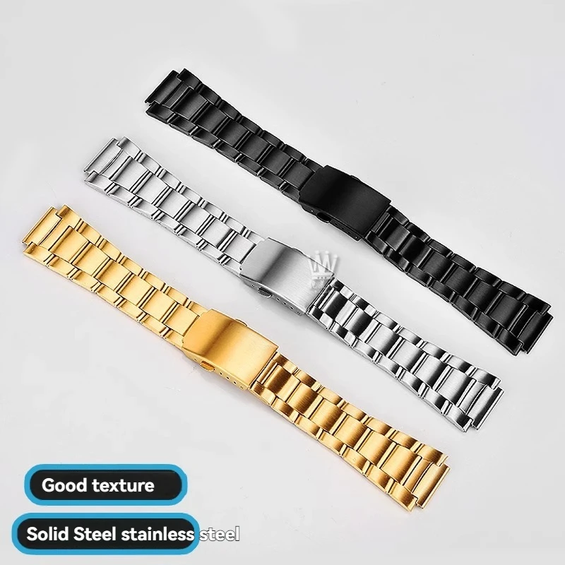 Фото Ремешок для часов из нержавеющей стали 18 мм для Casio F-91W SGW400 F91W F84 F105/108/A158W/168 AE1200/1300, металлический ремешок из нержавеющей стали №2