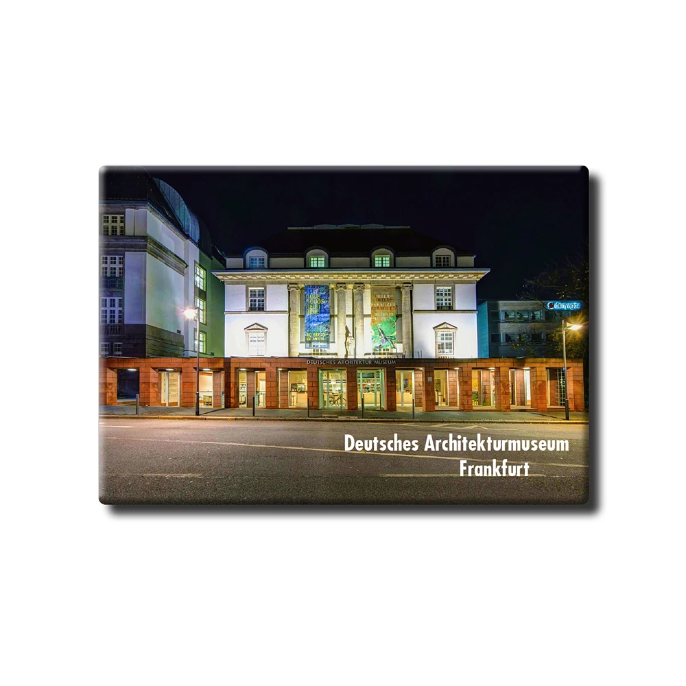 

Germany Frankfurt "Architectural Museum" Tourist Souvenir Tinplate Refrigerator Sticker Rigid Creative Home Decoration 27169