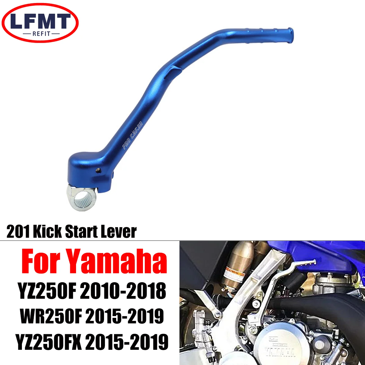2010-2019 кованые рычаги с педалью старта мотоцикла для Yamaha YZ 250FX 250 F X FX YZ250F WR250F YZ250FX 250F
