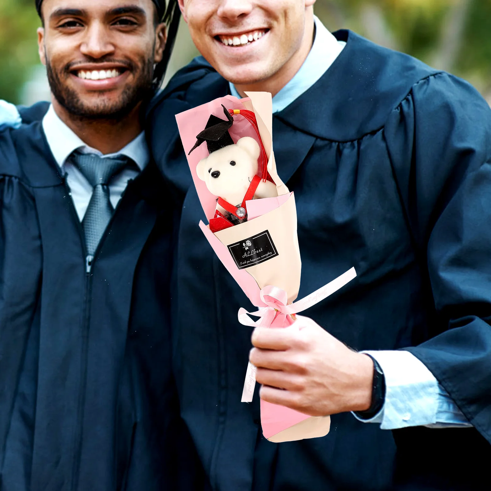 2 шт. Букет Выпускной Мягкие Животные Плюшевый Медведь Сувениры Для Вечеринки