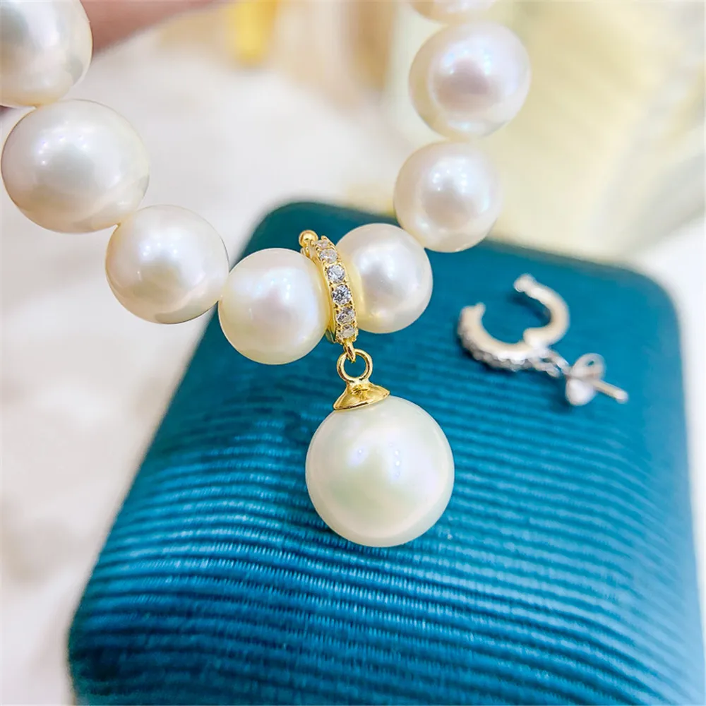 

Classic Pearl Pendant Accessory Mountings 18K Gold-Plating Pendant Settings Jewelry Findings Parts Fittings Connection Bead Caps