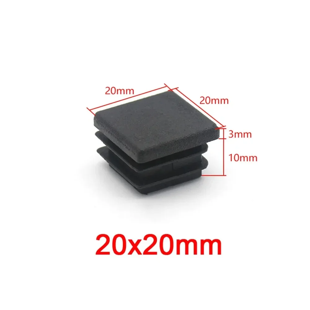 

Пластиковые черные заглушки для мебели 13x13 мм-100x100 мм