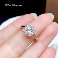 100 moissanite ring 925 sterling silver 0 5ct 1ct 2ct 3ct vvs brilliant diamond jewelry for women engagement anniversary gift