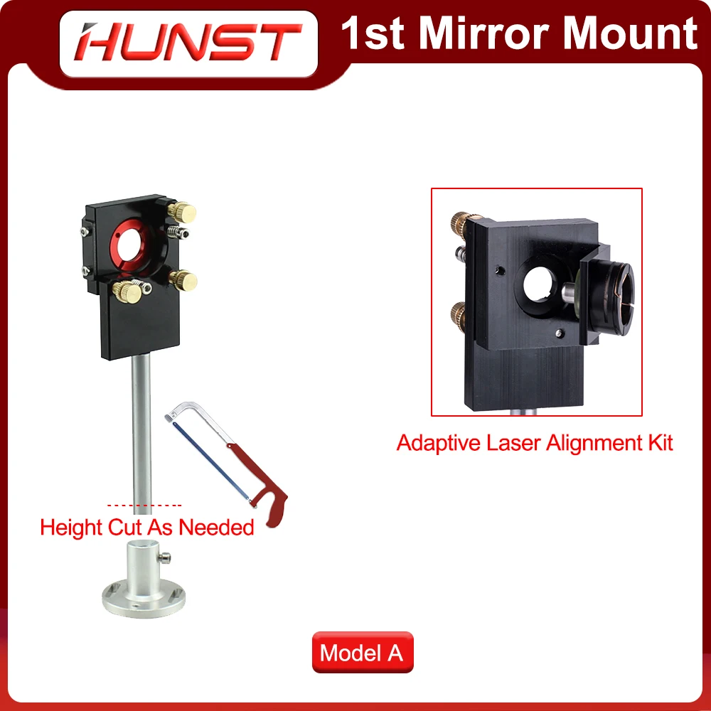 HUNST Dia.25mm CO2 Laser Head First Mirror Mount Reflective Mirror 25mm Integrative Mount for Co2 Laser Cutting Machine enlarge