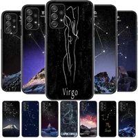 12 constellation phone case for samsung galaxy a70 a50 a51 a71 a52 a40 a30 a31 a90 a20e 5g a20s soft back cover silicone