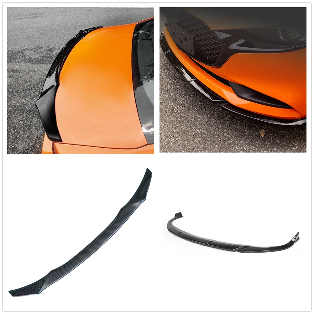 

Car Front Bumper Lower Lip & Rear Trunk Spoiler Wing Splitter Lid Tailgate Trim For Mazda 3 Sedan Axela 2019-2020