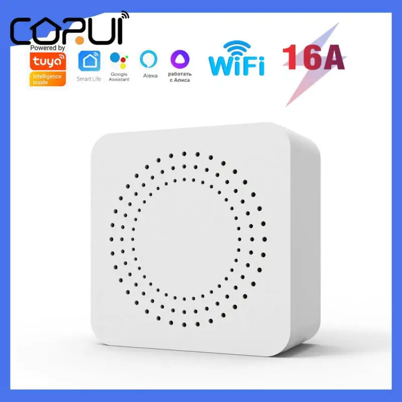 

CORUI Tuya Mini Smart WiFi Switch 10A 16A 2-Way&smart APP Control DIY Switch Work With Alexa Google Home Yandex Alice Assistant