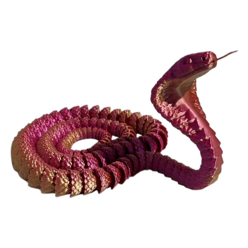 3D-печатная кобра шарнирная позитивные гибкие игрушки-кобры прочная простая