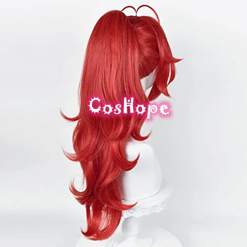 Парик для косплея Dilunc термостойкий красный из аниме рыбий хвост дилунц Манга