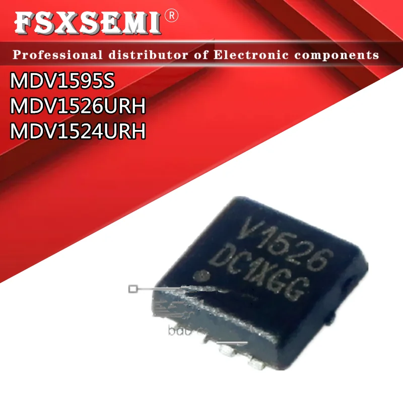 

10pcs MDV1526URH V1526 MDV1524URH V1524 MDV1595S MDV1595 V1595S QFN Chips