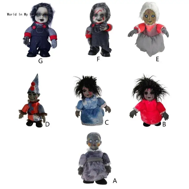 124D Хэллоуин GhostDoll ужасающая ходячая кукла украшение для вечеринки дом с