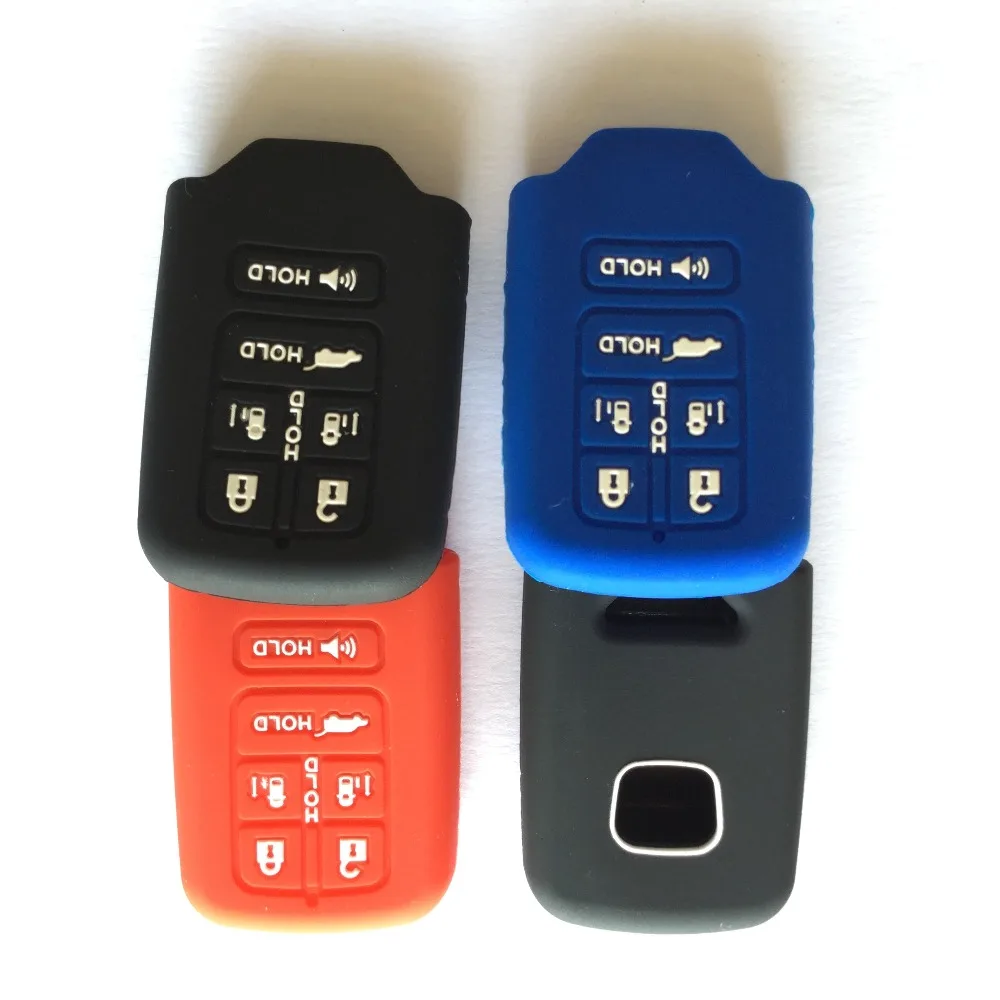 Smart Silicone Rubber Key Remote Cover For Honda Odyssey EX EX-L Touring and Elite 6 Button FOB With Push Start | Автомобили и