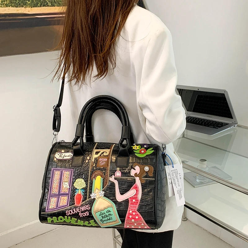 

Luxury Pu Leather Women Handbags High Quality Ladies Shoulder Travel Bag Casual Large Capacity Female Messenger Crossbody Bags