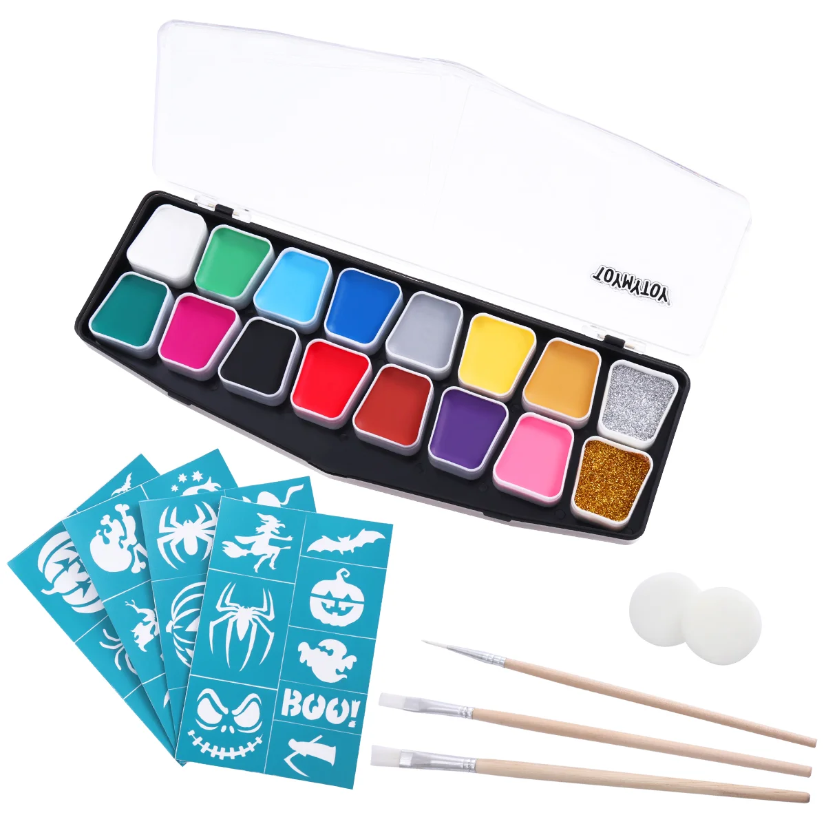 

14 Colors Bright Body Makeup Face Set for Cosplay Party Children