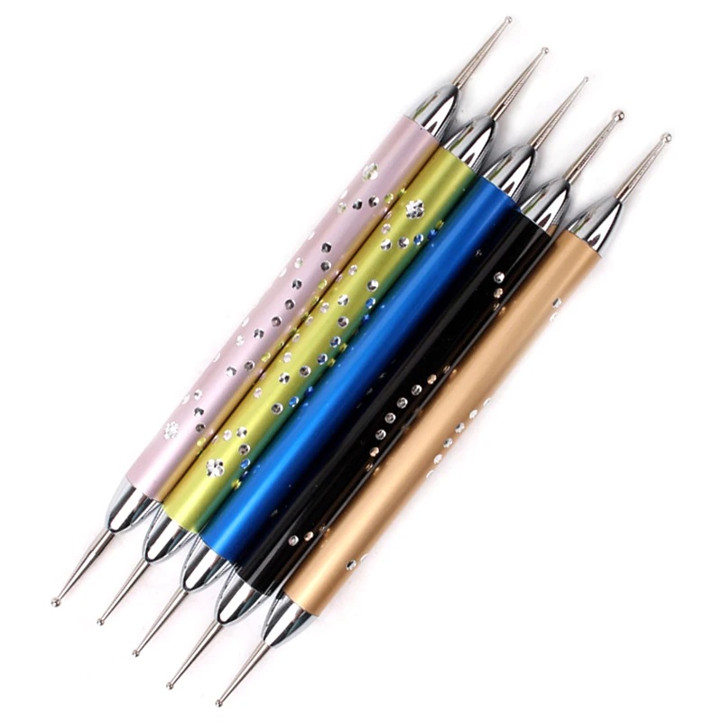 

5 шт./компл. двойная спиральная точечная ручка для дизайна ногтей мраморные точечные инструменты для маникюра точечная ручка для ногтей инс...