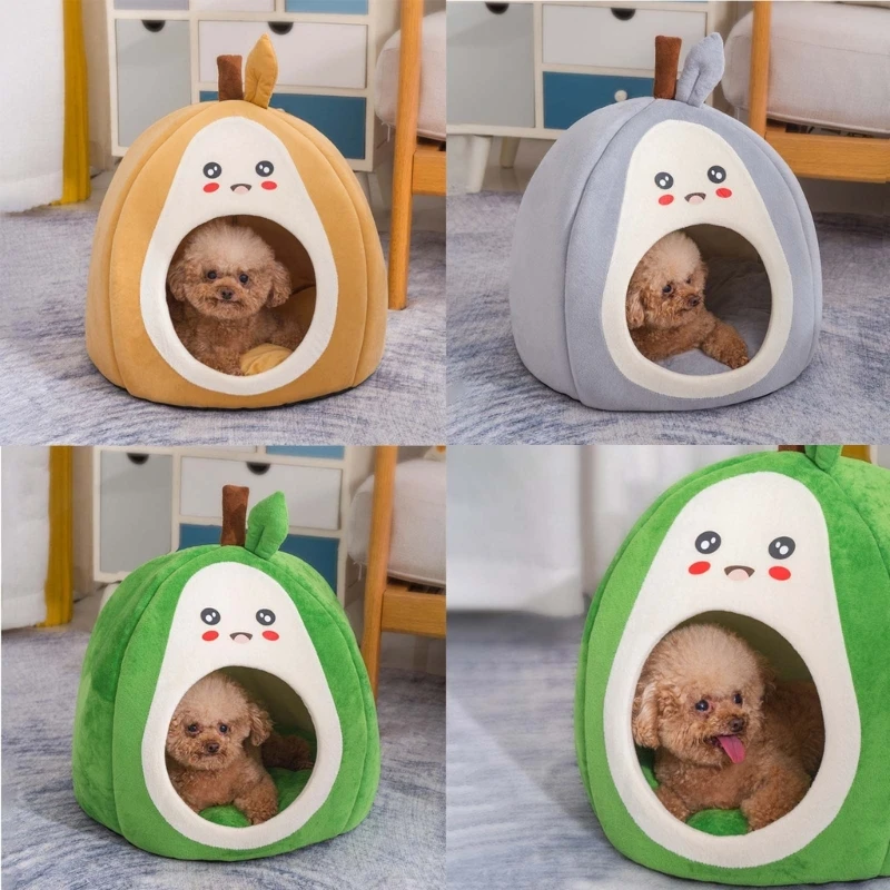 

Теплая Лежанка-пещера для домашних кошек, моющаяся САМОНАГРЕВАЮЩАЯСЯ кровать, палатка для успокоения, домик для щенков, маленьких собак, не...