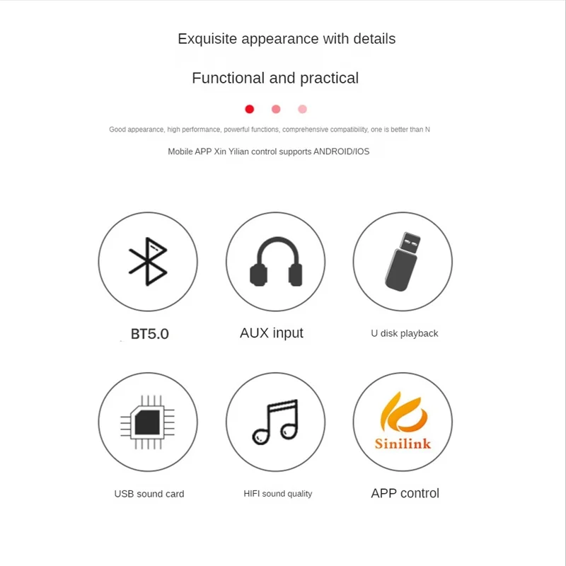 Плата цифрового усилителя TPA3116D2 100Wx2 стерео Hi-Fi аудио модуль с передней