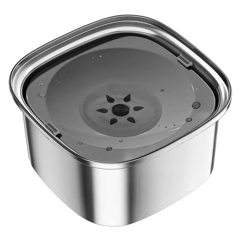 

3L Dog Pet Floating Drinking Water Bowl Non-Wetting Mouth Cat Bowl No Spill Stainless Steel Water Dispenser Dog Cat Water Feeder