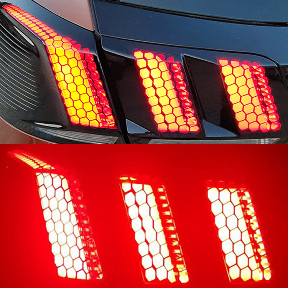 Для Peugeot 3008 4008 5008 3008GT 2017-2019 Автомобильная задсветильник фара крышка сотовые