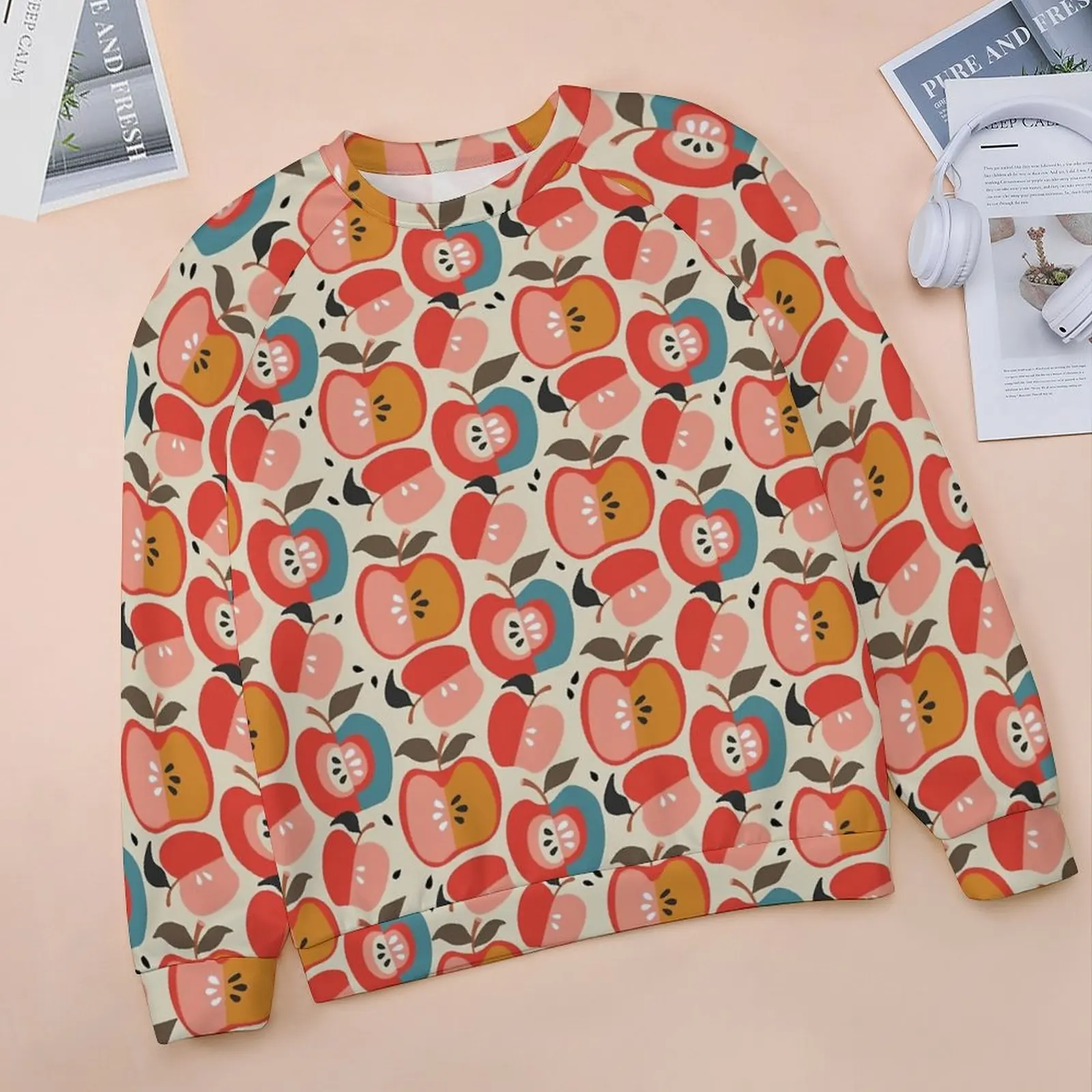 

Girls Raglan Round Neck Sweater Kawaii Good Studentt-shirt