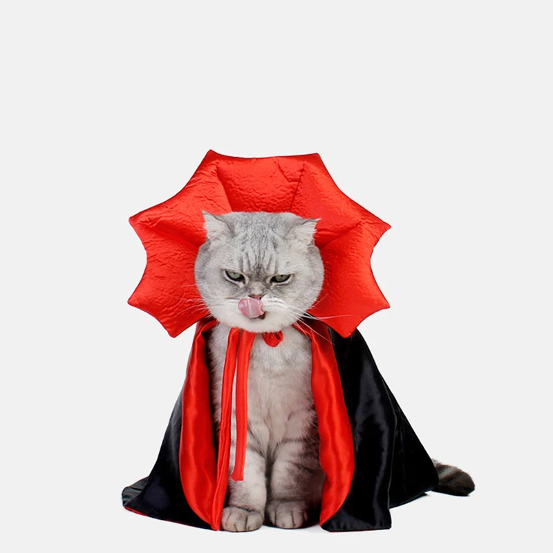 Милые костюмы на Хэллоуин для домашних животных косплей накидка вампира