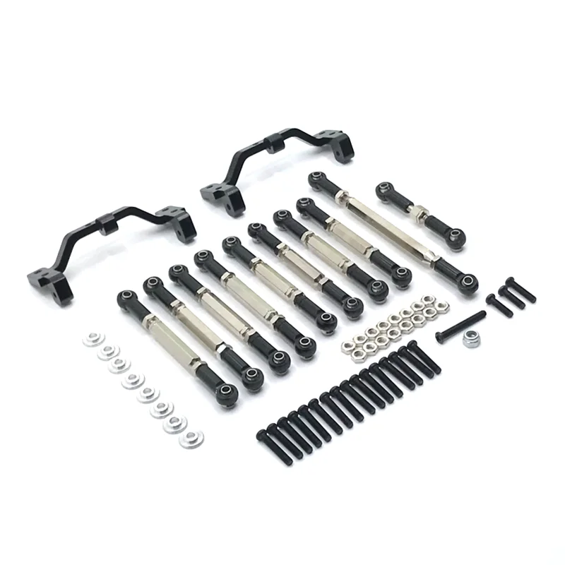 Metal Upgrade Tie Rod Holder Adjustable Tie Rod Steering Rod For MN 1/12 D90 D91 D96 MN98 99S RC Car Parts enlarge
