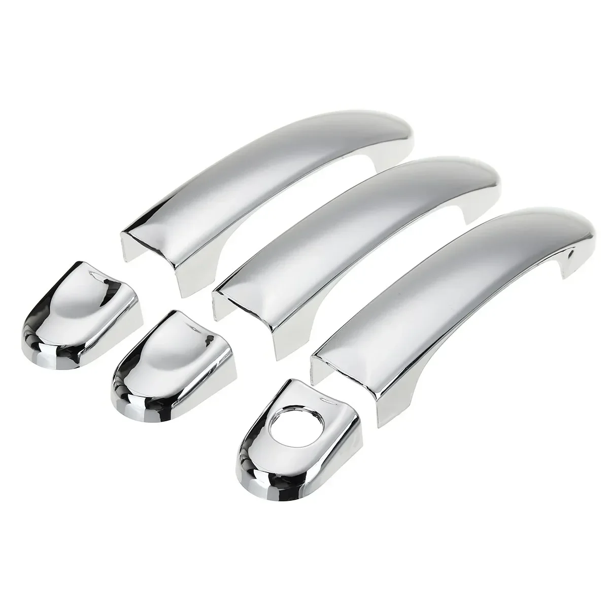 6Pcs Chrome 3 Door Handle Cover Trim Set For VW Transporter T5 Caravelle Caddy Multivan 2003-2009
