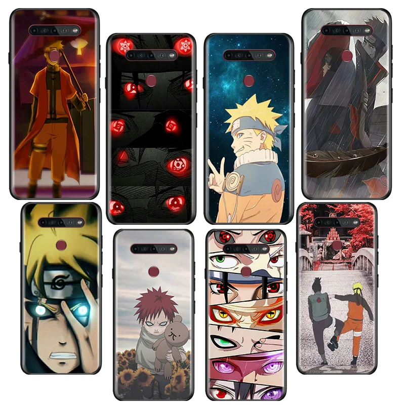 

Naruto anime cool For LG Q60 V30 V40 V50 V50S V60 G8 G8X G8S ThinQ 5G K22 K40S K41S K50S K51S K61 K71 K92 5G Black Phone Case