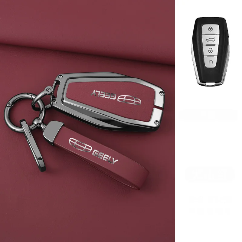 Набор держателей для автомобильных ключей из цинкового сплава для Geely Coolray X6 Emgrand Global Hawk GX7