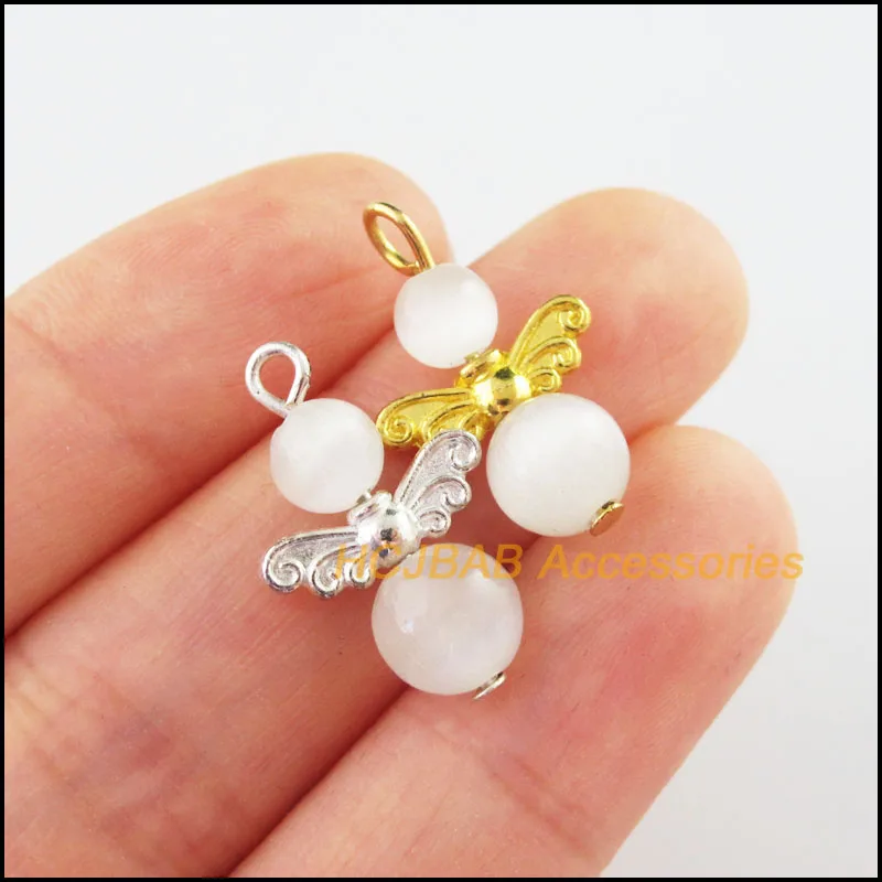 20 шт., подвески в виде ангела, 16 х26 мм