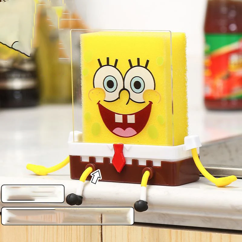 

Kawaii Spongebobed Dishwashing Cotton Draining Rack Cute Cartoon Home Kitchen Dishwashing Cotton Draining Rack Toys for Girls