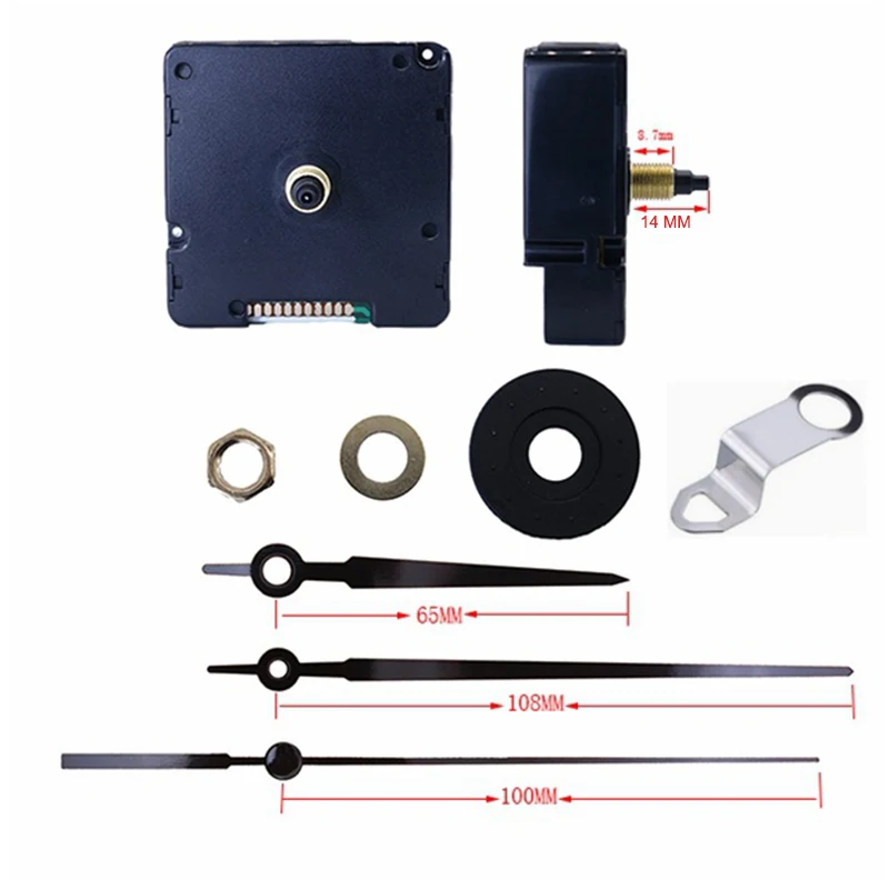 

DCF model clock movement axial German version step movement wtih metal hook waves at 9412 to 045 Radio-Controlled