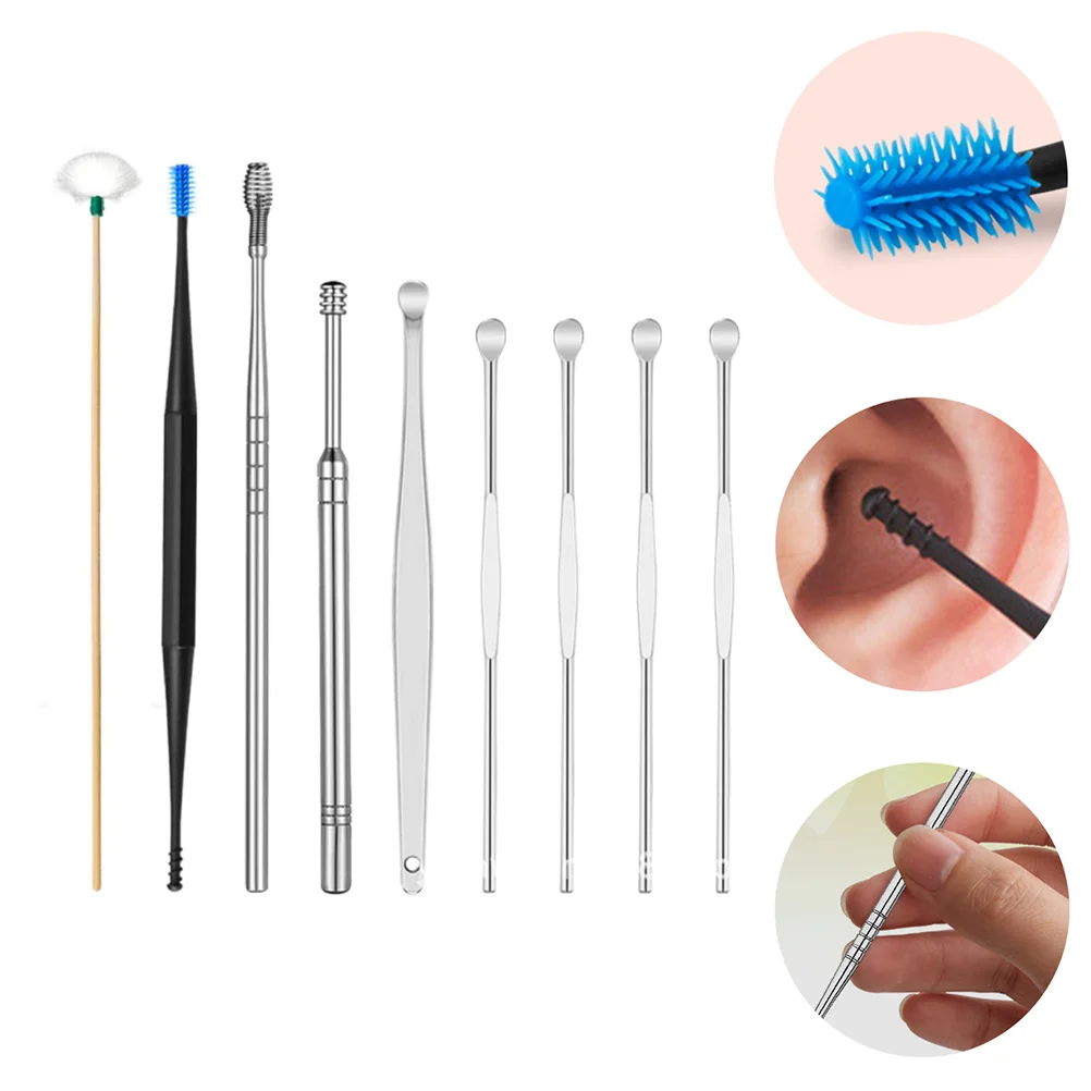 

1 Set of Convenient Portable Useful Ear Cleaner Spoons Ear Wax Removal Tools Ear Picks