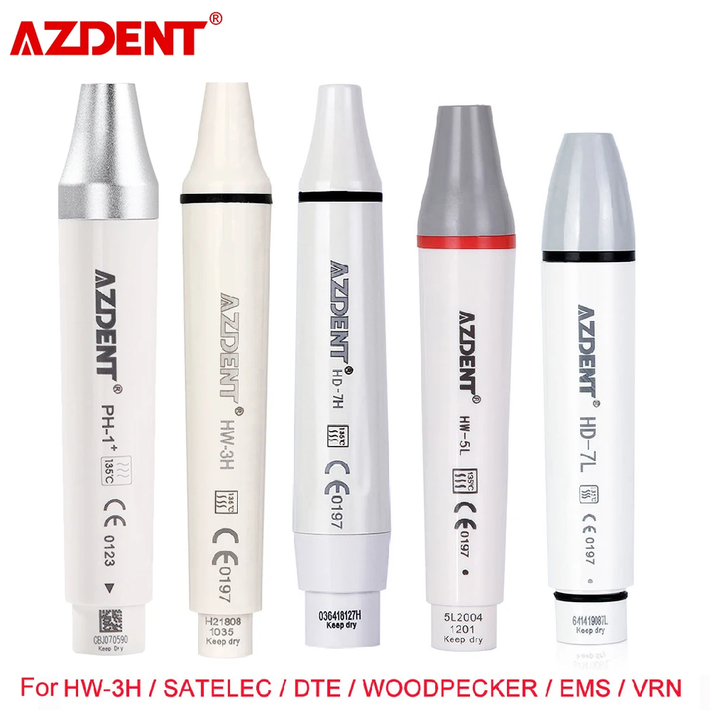 AZDENT Dental Ultrasonic Piezo Scaler Handpiece HW-3H LED Fit for SATELEC DTE WOODPECKER EMS VRN Dental Ultrasonic Scalers