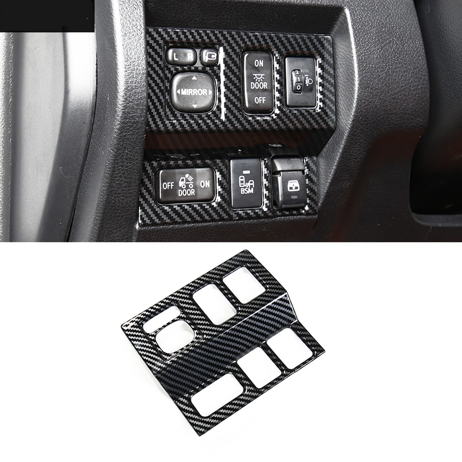 

Headlight Center Console Switch Button Cover Trim Car Interior Accessories for Tundra Crewmax Double Cab 2014-2021