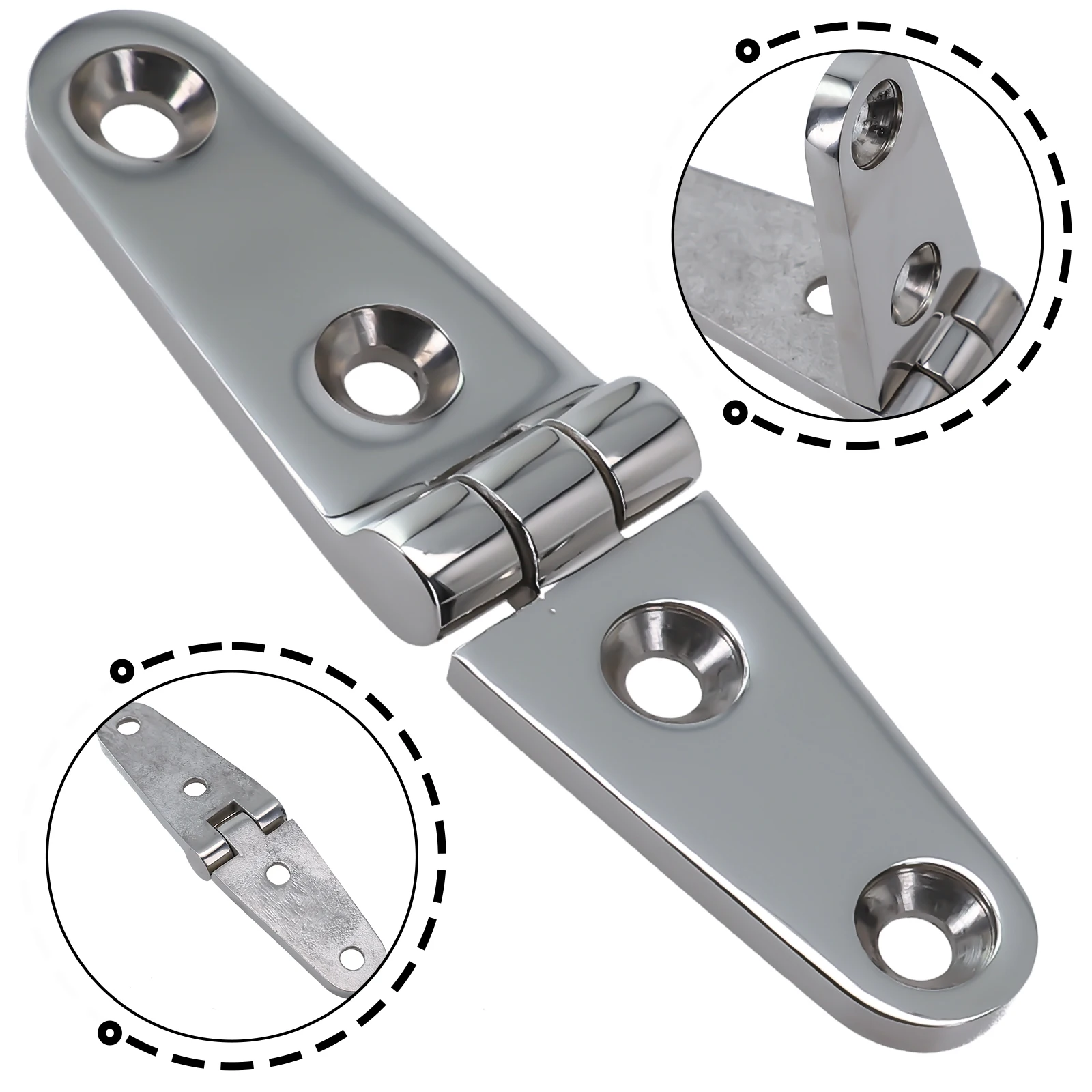 

Boat Hinge 316 Stainless Steel For Home/marine Boat/yacht Door Heavy Duty Marine Grade Cast Solid Door Cabin Stamp Strap Hinges