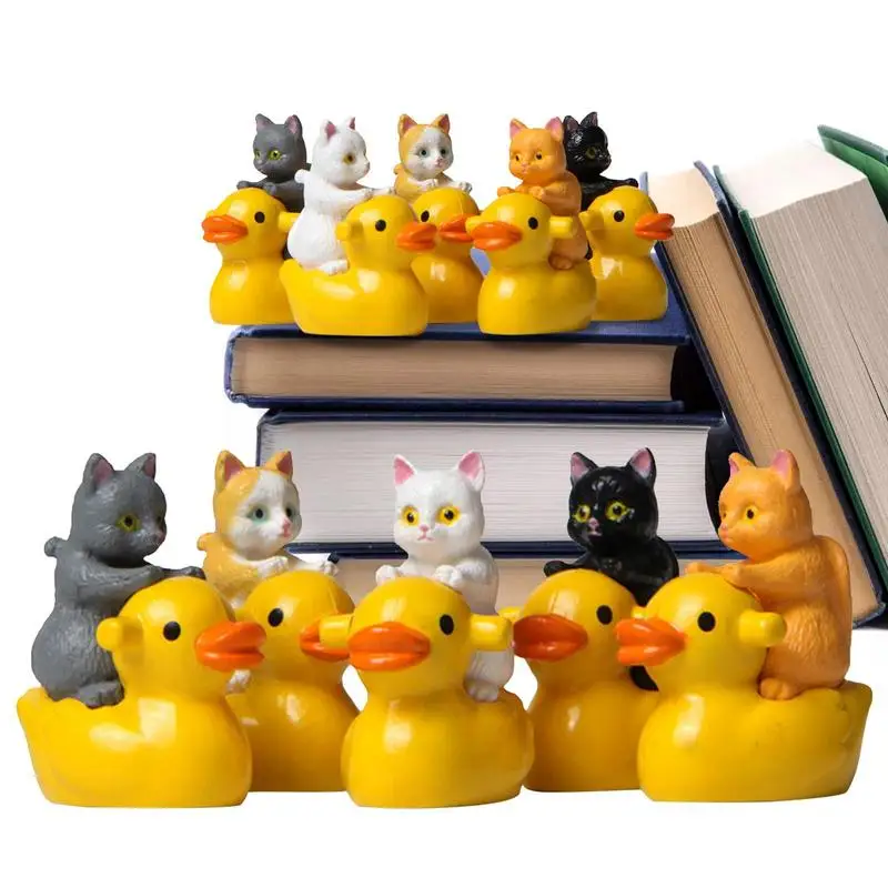 

Mini Duck Potted Plants Decoration Miniature Duck Charm Duck Figures Potted Plants Cake Decoration Craft Charm For Party Toys
