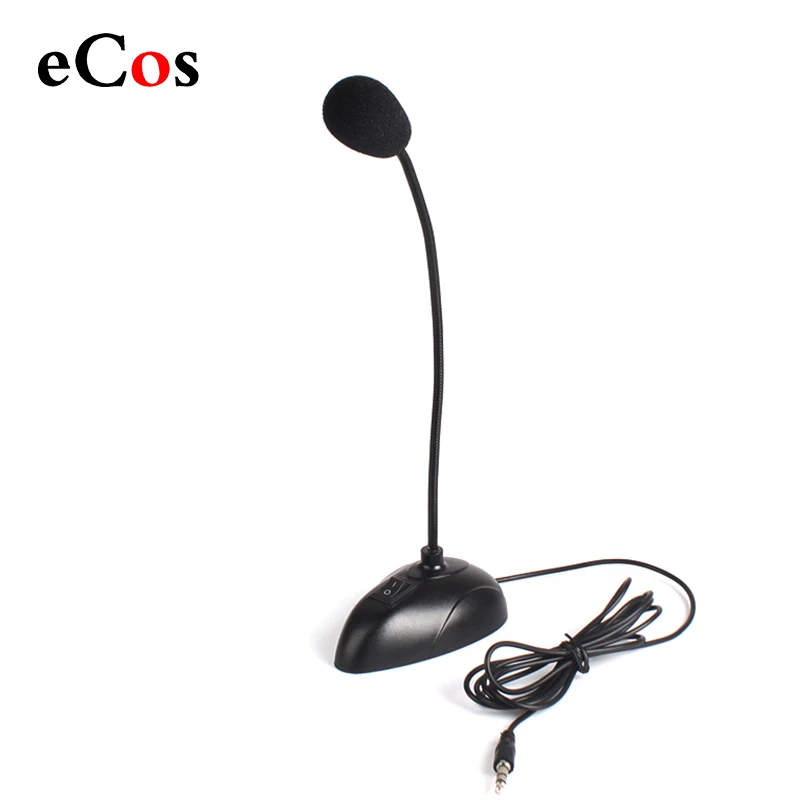 

2023 Flexible Stand Mini Studio Speech Microphone 3.5mm Plug Gooseneck Mic Wired Microphone for Computer PC Desktop Notebook