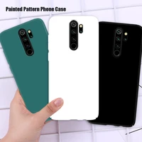 cute matte solid candy phone case for xiaomi redmi note 9 pro 9s 8t 7s 6 5a 4x 4 3 hongmi y1 y2 y3 simple silicone tpu case