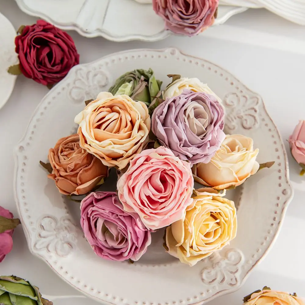 

Искусственные розы из шелка, 5 штук