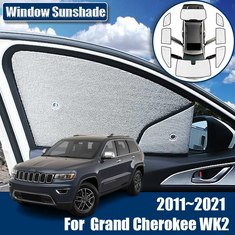 Автомобильные солнцезащитные очки для Jeep Grand Cherokee WK2 2014 2012 аксессуары 2011 ~ 2021