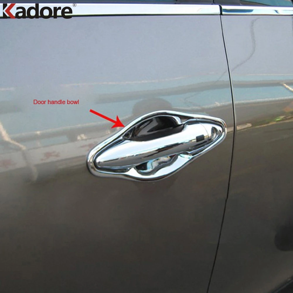 

For Hyundai Tucson ix35 IX 35 2009 2010 2011 2012 2013 2014 2015 ABS Chrome Door Handle Bowl Cover Trim Car Styling Accessories