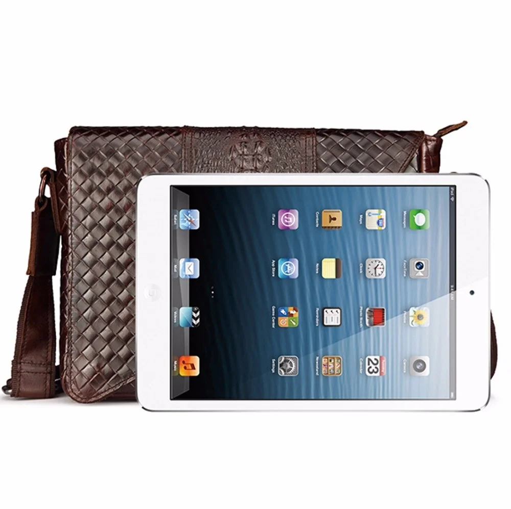 Портфель мужской из натуральной кожи дизайнерский саквояж в стиле ретро