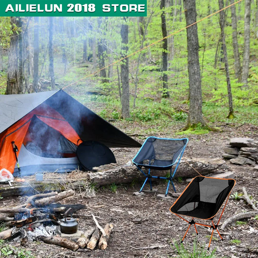 

Lightweight Seat BBQ Outdoor Fishing Chair Beach With Bag Portable Folding Chairs Fishing Camping Chair Seat Oxford Cloth