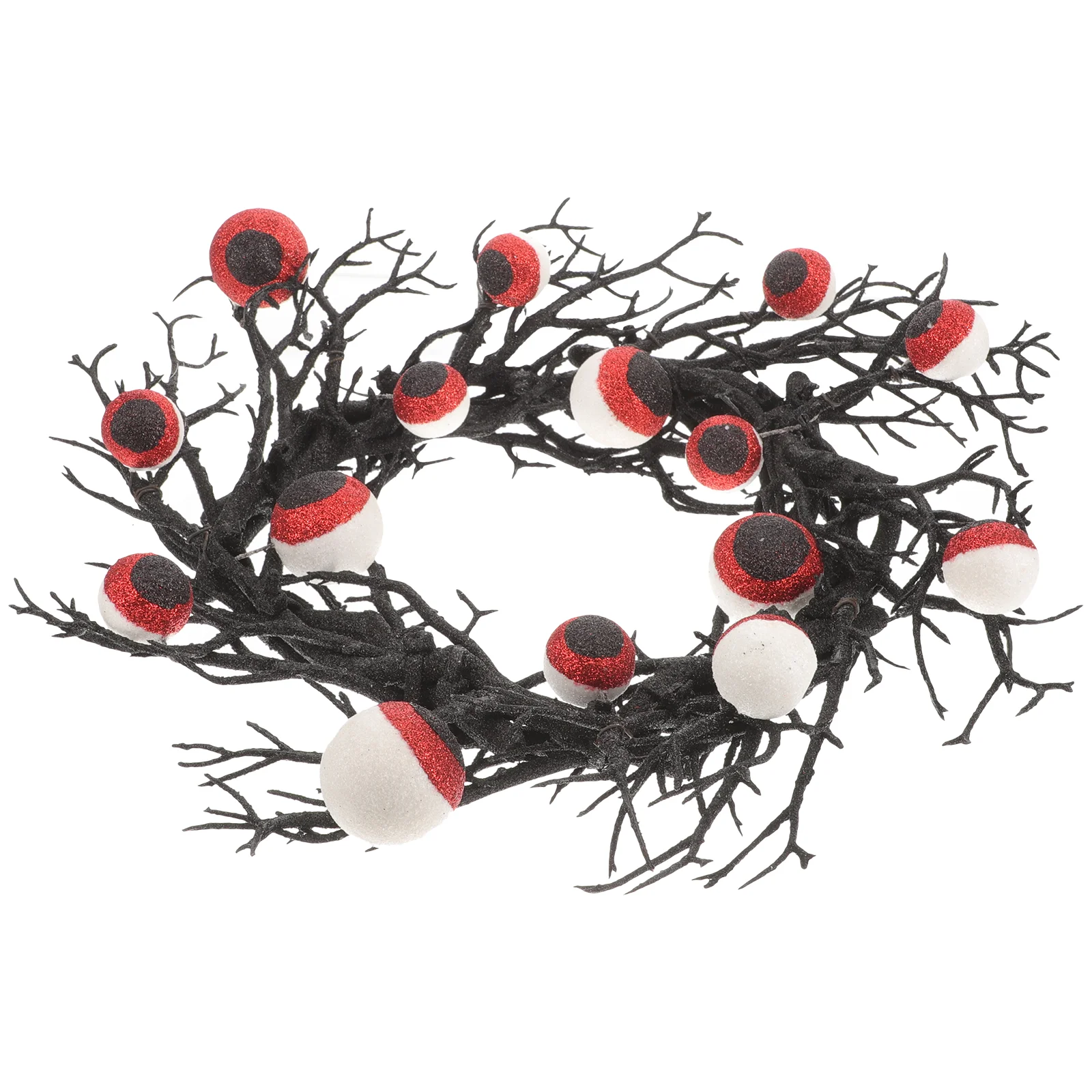 

Front Door Decor Gothic Wreath Eyeball Halloween Decorative Fake Wall Plastic