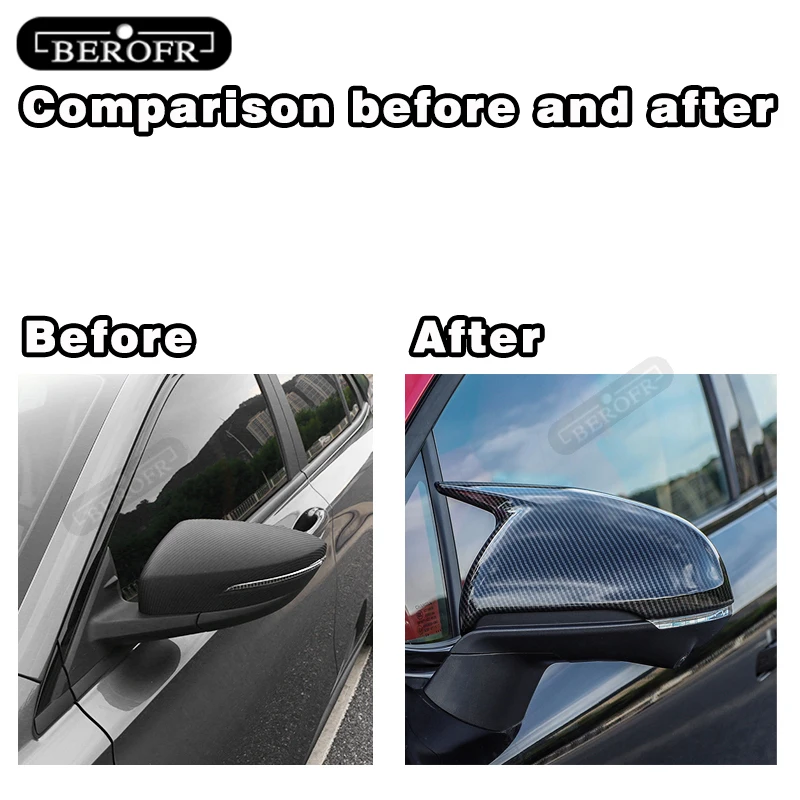 Чехол для зеркала заднего вида CHANGAN UNIT 2020 корова рог с ярким черным углеродным