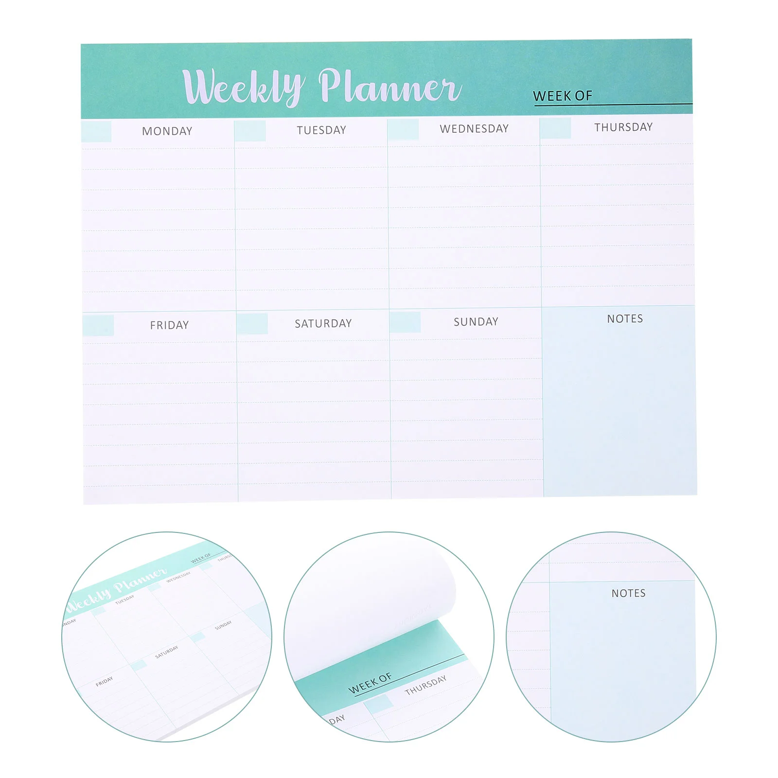 

Paper Memo Pad Weekly Planner Planning Pads Note Calendar Tear Schedule To-do List